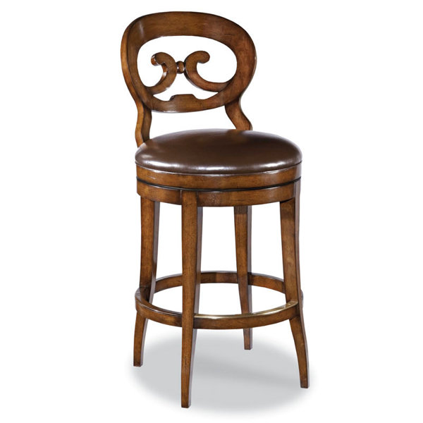 WoodbridgeFurniture Biedermeier Swivel Bar & Counter Stool Wayfair
